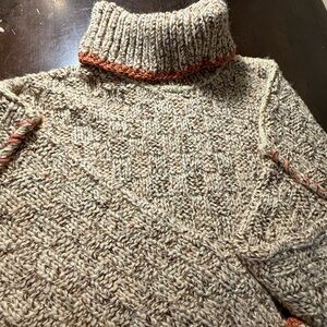 Rare Free People Oversized Textured Knit Sweater